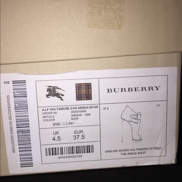 Burberry Holtsmere Peep Toe Bootie - Picture 7 of 7